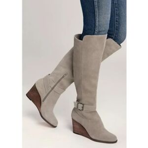 Sole Society Paloma mushroom gray boots 10